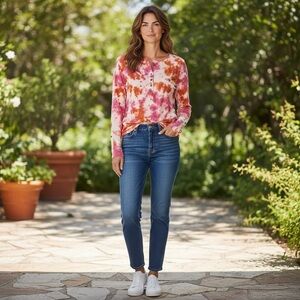 Colorful Tie-Dye Long Sleeve Tee